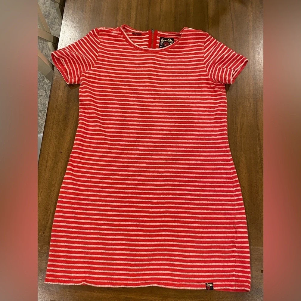 Superdry Edison Striped Ottoman Dress Size 8